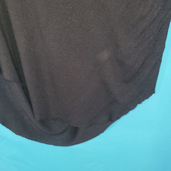 Helmut Lang Black Draped Cowl Neck Top Womens Medium 100% Viscose - Picture 7 of 10